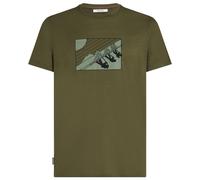 Icebreaker - Merino wool T-shirt - M Merino 150 Tech Lite SS Tee In The Wild Loden for Men in Wool - Size S - Khaki Khaki S