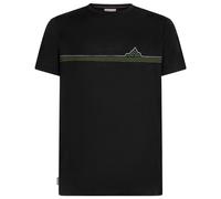 Icebreaker 150 Tech Lite Range Stripes Short Sleeve T-shirt Black S Men