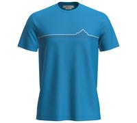 Icebreaker - Merino 150 Tech Lite S/S Tee Range Stripes - Merino shirt size S, blue