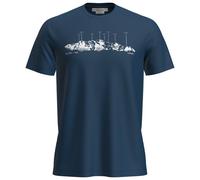 Icebreaker Merino 150 Tech Lite The Peaks Short Sleeve T-shirt Blue L Man