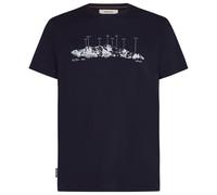 Icebreaker Merino 150 Tech Lite The Peaks Short Sleeve T-shirt Blue M Men