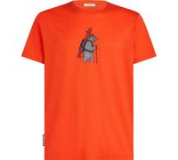 ICEBREAKER Merino 150 Tech Lite Ss Tee Bear Tour - Men - Orange - size S- model 2026 S