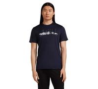 Icebreaker Merino 150 Tech Lite The Peaks Short Sleeve T-shirt Blue M Men