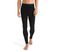 Icebreaker 100% Merino Wool Baselayer, Men's Leggings, Everyday Gym Leggings, For Workouts and Sports - Black / Monsoon, S.