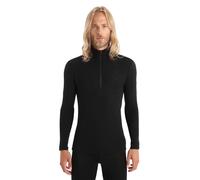 Icebreaker - Thermal underwear/base layers - Mens 175 Everyday LS Half Zip Black for Men, in Wool Black S