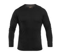 Icebreaker 200 Oasis Long Sleeve Merino Wool Crew Top, S Black