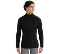 Icebreaker Merino 200 Oasis Long Sleeve Half Zip Thermal Top: Black: M