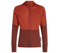 Icebreaker - Merino wool fleece - M Merino Blend 200 RealFleece™ Descender LS Zip Hoodie Agate Port Cb for Men in Wool - Size M - Red Red M