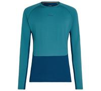Icebreaker - Merino 200 Zoneknit L/S Crewe - Merino base layer size M, turquoise