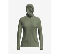 Icebreaker Merino 260 Quantum Full Zip Hoodie green Women - L