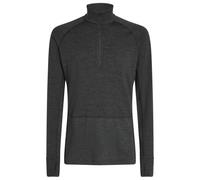 Icebreaker - Merino 260 Zoneknit L/S Half Zip - Merino base layer size S, black/grey