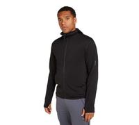Icebreaker - Merino 360 RealFleece Elemental L/S Zip Hoodie - Merino hoodie size XL, black