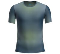 Icebreaker - Merino 75 Cool-Lite Feather S/S Crewe AOP - Sport shirt size L, blue