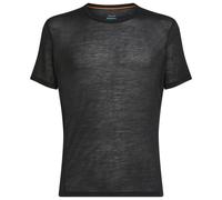 Icebreaker - Merino 75 Cool-Lite Featherlight S/S Crewe - Merino base layer size L, black/grey