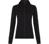 ICEBREAKER Merino Blend 300 Realfleece Descender Ls Zip Hoodie W - Women - Black - size S- model 2026 S