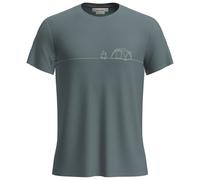 Icebreaker Merino Core Single Line Camp Short Sleeve T-shirt Blue 2XL Man