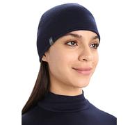Icebreaker Merino Standard Unisex Pocket Hat Winter Wool Beanie, Loden/Midnight, One Size