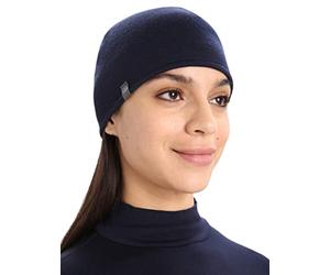 Icebreaker Merino Standard Unisex Pocket Hat Winter Wool Beanie, Loden/Midnight, One Size