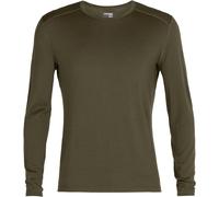 Icebreaker - Merino wool base layer - M 260 Tech LS Crewe Loden for Men in Wool - Size 8-9,5 UK - Khaki Khaki 8-9.5 UK