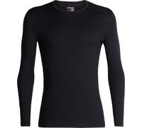 Icebreaker - Merino wool base layer - M Merino 200 Oasis LS Crewe Rising Light Black for Men in Wool - Size L Black L