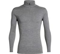 Icebreaker - Merino Wool Base Layer - M Merino 260 Tech LS Half Zip Gritstone Heather for Men in Wool - Size S - Grey Grey