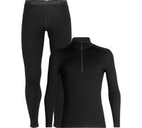 Icebreaker - Merino Wool Base Layer - Pack M Merino 260 Tech LS Half Zip Black for Men in Wool 3-4.5 UK.5-6.5 UK.7-8.5 UK.12-13.5 UK