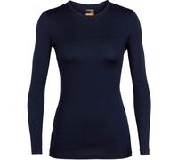 Icebreaker - Merino Wool Base Layer - W Merino 200 Oasis LS Crewe Midnight Navy for Women in Wool - Size 3-4,5 UK Navy 3-4.5 UK