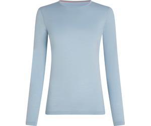 Icebreaker - Merino wool base layer - W Merino 200 Oasis LS Crewe Zinc Blue for Women in Wool - Size M Blue M