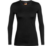 Icebreaker - Merino wool base layer - Women's - W Merino 200 Oasis LS Crewe - W Merino 200 Oasis LS Crewe Black for Women in Wool - Size L Black L