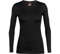 Icebreaker 200 Oasis Crew Merino Long Sleeve Base Layer Black S Woman