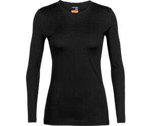 Icebreaker - Merino wool base layer - Women's - W Merino 200 Oasis LS Crewe - W Merino 200 Oasis LS Crewe Black for Women in Wool - Size L Black L