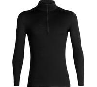 Icebreaker - Merino wool base layers - M Merino 200 Oasis LS Half Zip Black for Men in Wool - Size M Black M