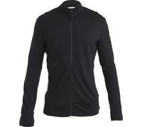 Icebreaker - Merino wool fleece - M Merino 260 Quantum IV LS Zip Black for Men in Wool - Size M Black M