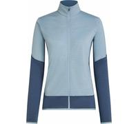 Icebreaker - Merino wool fleece - W Merino Blend 300 RealFleece™ Descender LS Zip Dawn Zinc Blue Cb for Women in Wool - Size M Blue M