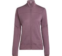 Icebreaker - Merino wool fleece - W Merino Blend 300 RealFleece™ Descender LS Zip Grey Plum for Women in Wool - Size M - Purple Purple M
