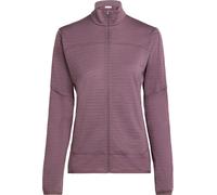 Icebreaker - Merino wool fleece - W Merino Blend 300 RealFleece™ Descender LS Zip Grey Plum for Women in Wool - Size S - Purple Purple S