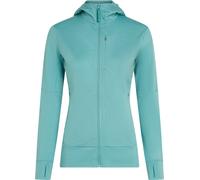 Icebreaker - Merino wool Fleeces - W Merino 260 Quantum LS Zip Hoodie Hydro for Women in Wool - Size M - Green Green M