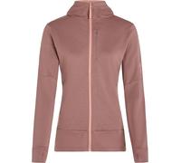 Icebreaker - Merino wool Fleeces - W Merino 260 Quantum LS Zip Hoodie Summit/Blush for Women in Wool - Size S - Brown Brown S