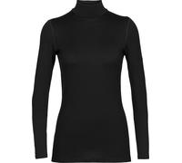 Icebreaker - Merino wool high-collar base layer - Women Merino 260 Tech LS Turtleneck Black for Women in Wool - Size M Black M