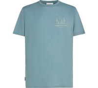 Icebreaker Merino 150 Tech Lite Peaceful Pass Short Sleeve T-shirt Blue S Man