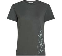 Icebreaker - Merino wool hiking T-shirt - W Merino Blend Core SS Tee Panax Obsidian for Women in Wool - Size S - Grey Grey S