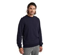 Icebreaker Merino Wool Midlayer, Men's Long Sleeve Sweatshirt, Central Sweater, Running Top - Midnight, XL