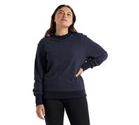 Icebreaker Merino Wool Midlayer, Women's Long Sleeve Sweatshirt, Central Long Sleeve Gym Top, Ladies Sweater - Midnight Navy, S