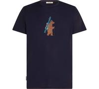 Icebreaker - Merino wool T-shirt - M Merino 150 Tech Lite SS Tee Bear Tour Midnight Navy for Men in Wool - Size L Navy L
