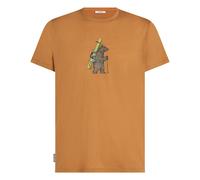 Icebreaker - Merino wool T-shirt - M Merino 150 Tech Lite SS Tee Bear Tour Trail for Men in Wool - Size 12-13,5 UK - Brown Brown 12-13.5 UK