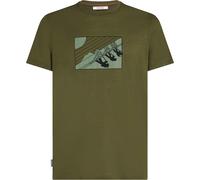 Icebreaker - Merino wool T-shirt - M Merino 150 Tech Lite SS Tee In The Wild Loden for Men in Wool - Size L - Khaki Khaki L