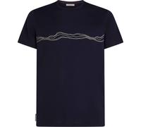 Icebreaker - Merino wool T-shirt - M Merino 150 Tech Lite SS Tee Mountain Pulse Midnight Navy for Men in Wool - Size M Navy M