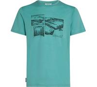 Icebreaker - Merino wool T-shirt - M Merino 150 Tech Lite SS Tee The Climb Hydro for Men in Wool - Size 12-13,5 UK - Navy Navy 12-13.5 UK
