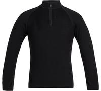 ICEBREAKER Kids 260 Tech Ls Half Zip - Children - Black - size 8 years- model 2025 8 years