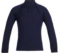Icebreaker - Merino Wool Technical Base Layer - K Merino 260 Tech LS Half Zip Midnight Navy in Wool - Kid Size 2 y Navy 2 y
